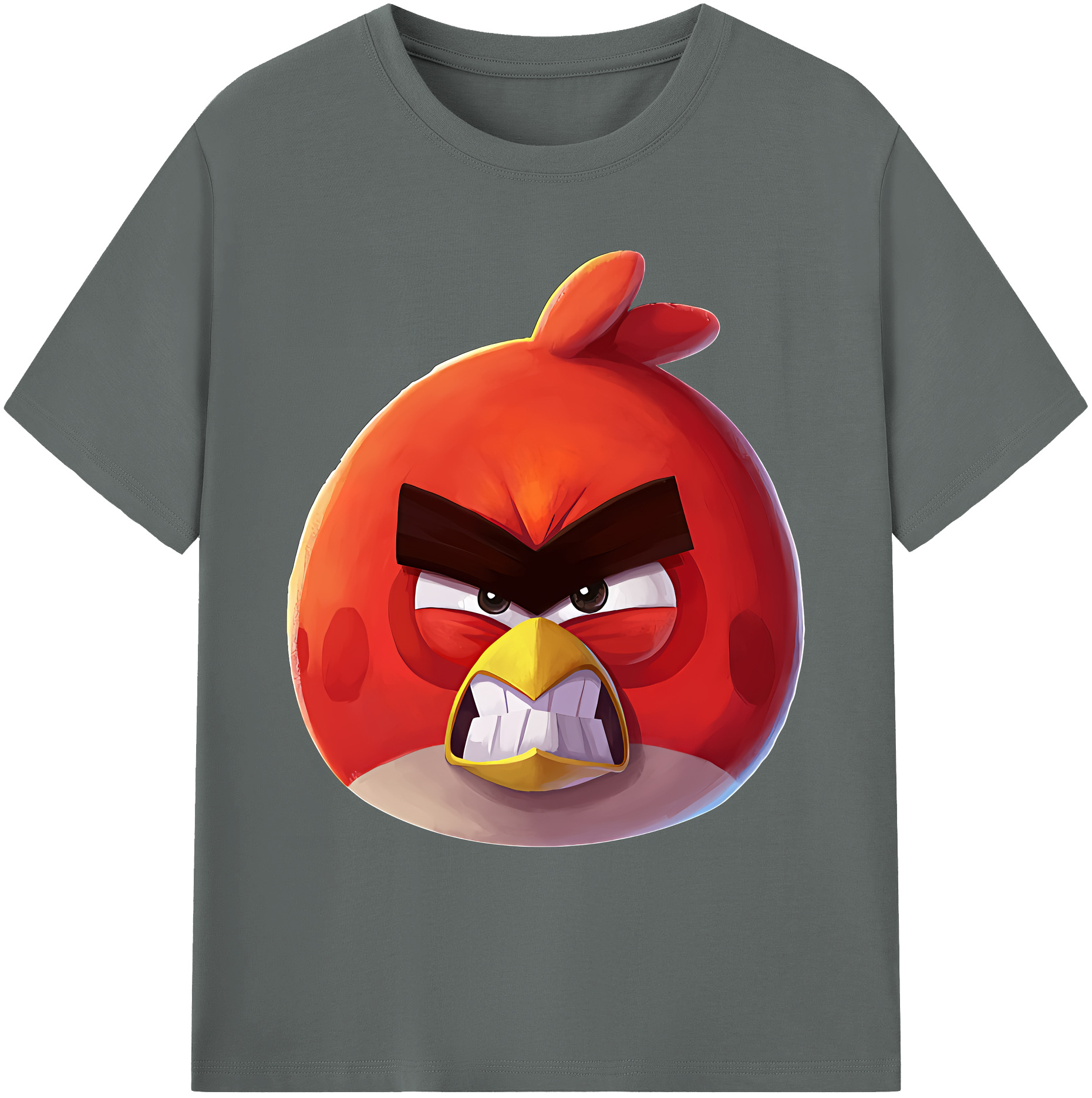 （画像用） Angry Birds アングリーバード 綿100％ メンズ半袖Tシャツ｜肌触りやわらか＆通気性